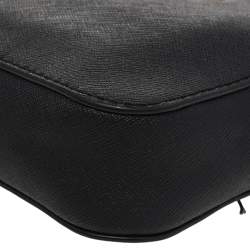 Pre Owned Michael Kors Black Leather Mini Jet Set Crossbody Bag