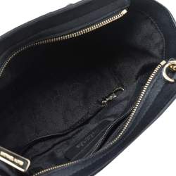 مملوكة مسبقًا حقيبة كروس مايكل كورس سيلمى جلد سافيانو أسود مرصع  