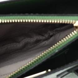 مملوكة مسبقًا Michael Kors Green Floral Embellished Leather Small Mercer Tote