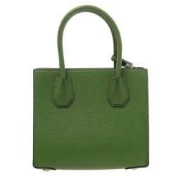 مملوكة مسبقًا Michael Kors Green Floral Embellished Leather Small Mercer Tote