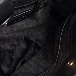 Pre Owned Michael Kors Black Leather Hamilton Tote 