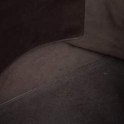 Pre Owned حقيبة يد مايكل كورس جت ست ترافل كبيرة جلد بني داكن