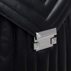 Pre Owned Michael Kors Black Quilted Leather Whitney Backpack