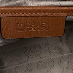 Pre Owned MICHAEL Michael Kors Brown Leather Large Selma Satchel