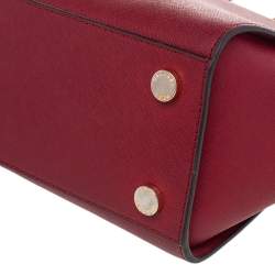 Pre Owned  حقيبة ساتشل مايكل مايكل كورس سيلما جلد أحمر متوسطة