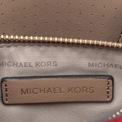 Pre Owned حقيبة يد توتس مايكل كورس ميني ميرسر جلد مثقب أحمر 