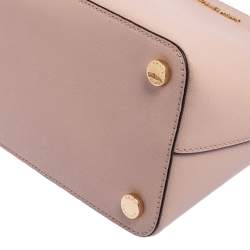 Pre Owned Michael Kors Pink Leather Large Emmy Dome Satchel