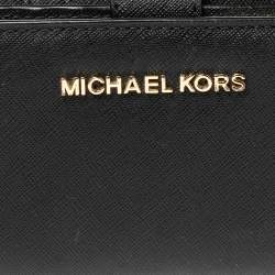 مملوكة مسبقًا محفظة مايكل كورس جت ست ترافل جلد أسود