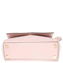 Pre Owned Michael Kors Pink Leather Small Ava Top Handle Bag