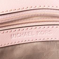 Pre Owned Michael Kors Pink Leather Small Ava Top Handle Bag