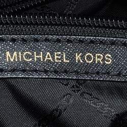 Pre Owned Michael Kors Black Leather Ava Top Handle Bag