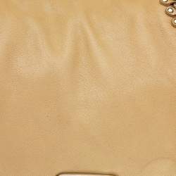Michael Kors Beige Leather ID Chain Hobo