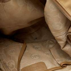 Michael Kors Beige Leather ID Chain Hobo