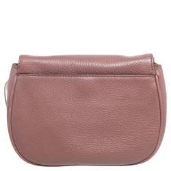 مملوكة مسبقًا Michael Kors Old Rose Leather Flap Chain Crossbody Bag