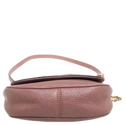 مملوكة مسبقًا Michael Kors Old Rose Leather Flap Chain Crossbody Bag