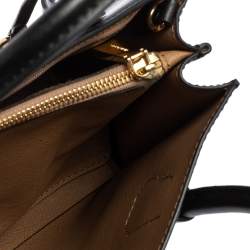 Pre Owned حقيبة يد مايكل مايكل كورس ميني ميرسر جلد أسود