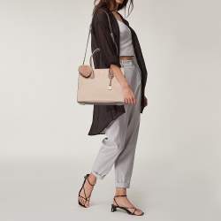 Pre Owned حقيبة يد مايكل كورس مرسر كبيرة جلد بيج