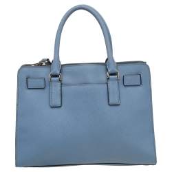 مملوكة مسبقًا حقيبة كتف مايكل مايكل كورس ديلون جلد سافيانو أزرق 