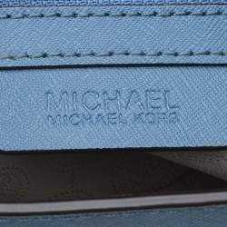 مملوكة مسبقًا حقيبة كتف مايكل مايكل كورس ديلون جلد سافيانو أزرق 