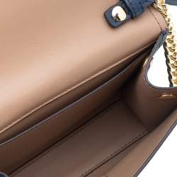 Pre Owned حقيبة كروس مايكل كورس قلاب جيت سيت جلد كحلى 