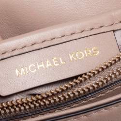 Pre Owned Michael Kors Beige Leather Whitney Shoulder Bag