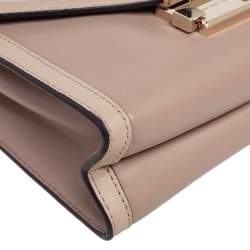 Pre Owned Michael Kors Beige Leather Whitney Shoulder Bag