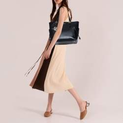 Pre Owned حقيبة يد توتس مايكل كورس فوييجر جلد أسود