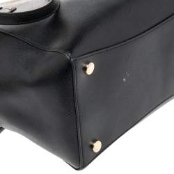 Pre Owned حقيبة يد توتس مايكل كورس فوييجر جلد أسود