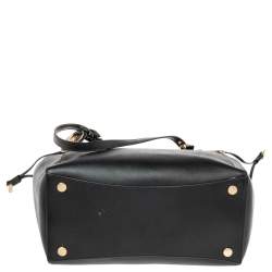 Pre Owned حقيبة يد توتس مايكل كورس فوييجر جلد أسود