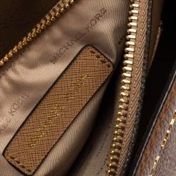 Pre Owned Michael Kors Brown Leather Mini Mercer Tote