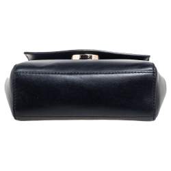 Pre Owned Michael Kors Black Leather Ava Top Handle Bag
