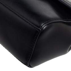 Pre Owned Michael Kors Black Leather Ava Top Handle Bag