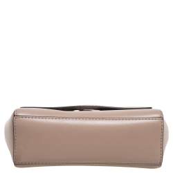 Pre Owned Michael Kors Beige Leather Ava Top Handle Bag