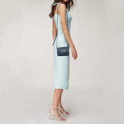 Pre Owned محفظة مايكل كورس جت ست ترافل متعددة الإستخدامات جلد أزرق