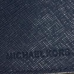 Pre Owned محفظة مايكل كورس جت ست ترافل متعددة الإستخدامات جلد أزرق