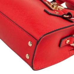 Pre Owned حقيبة كروس مايكل كورس هاميلتون جلد سافيانو أحمر ميني 