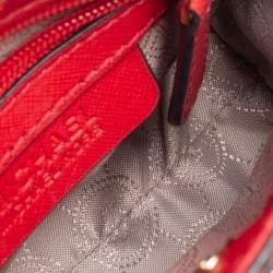 Pre Owned حقيبة كروس مايكل كورس هاميلتون جلد سافيانو أحمر ميني 