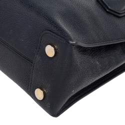 Pre Owned Michael Kors Black Leather Mini Mercer Tote