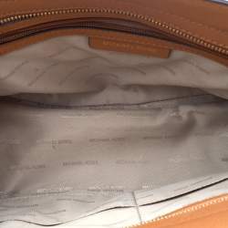 Pre Owned حقيبة ساتشل مايكل كورس سيلما ج لد بني مبطن هرمي مرصع 