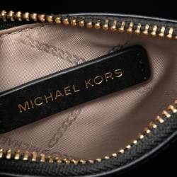 مملوكة مسبقًا حقيبة مايكل كورس ميني ميرسر جلد منقوش مميز بني / أسود