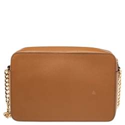 Pre Owned حقيبة كروس مايكل كورس جيت سيت جلد بني 