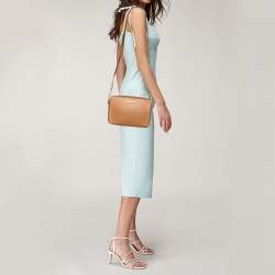 Pre Owned حقيبة كروس مايكل كورس جيت سيت جلد بني 