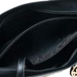 Pre Owned Michael Kors Black Leather Voyager Tote 