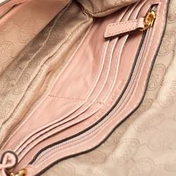 Pre Owned Michael Kors Pink Quilted Leather Small Sloan Crossbody Bag 