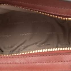 Pre Owned حقيبة كروس مايكل كورس سيلما جلد كستنائي صغيرة