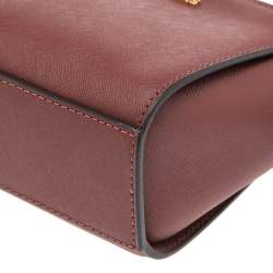 Pre Owned حقيبة كروس مايكل كورس سيلما جلد كستنائي صغيرة