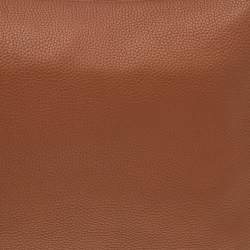 Pre Owned Michael Kors Brown Leather Skorpios Hobo