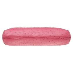 مملوكة مسبقًا حقيبة كلتش مايكل مايكل كورس بركلي جلد نقش نعام وردي