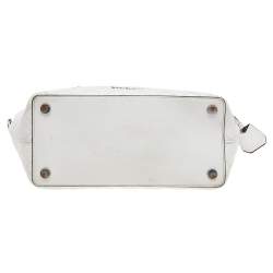 Pre Owned Michael Kors White Quilted Leather Medium Blakely Tote