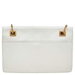 مملوكة مسبقًا Michael Kors White Leather Medium Cece Shoulder Bag